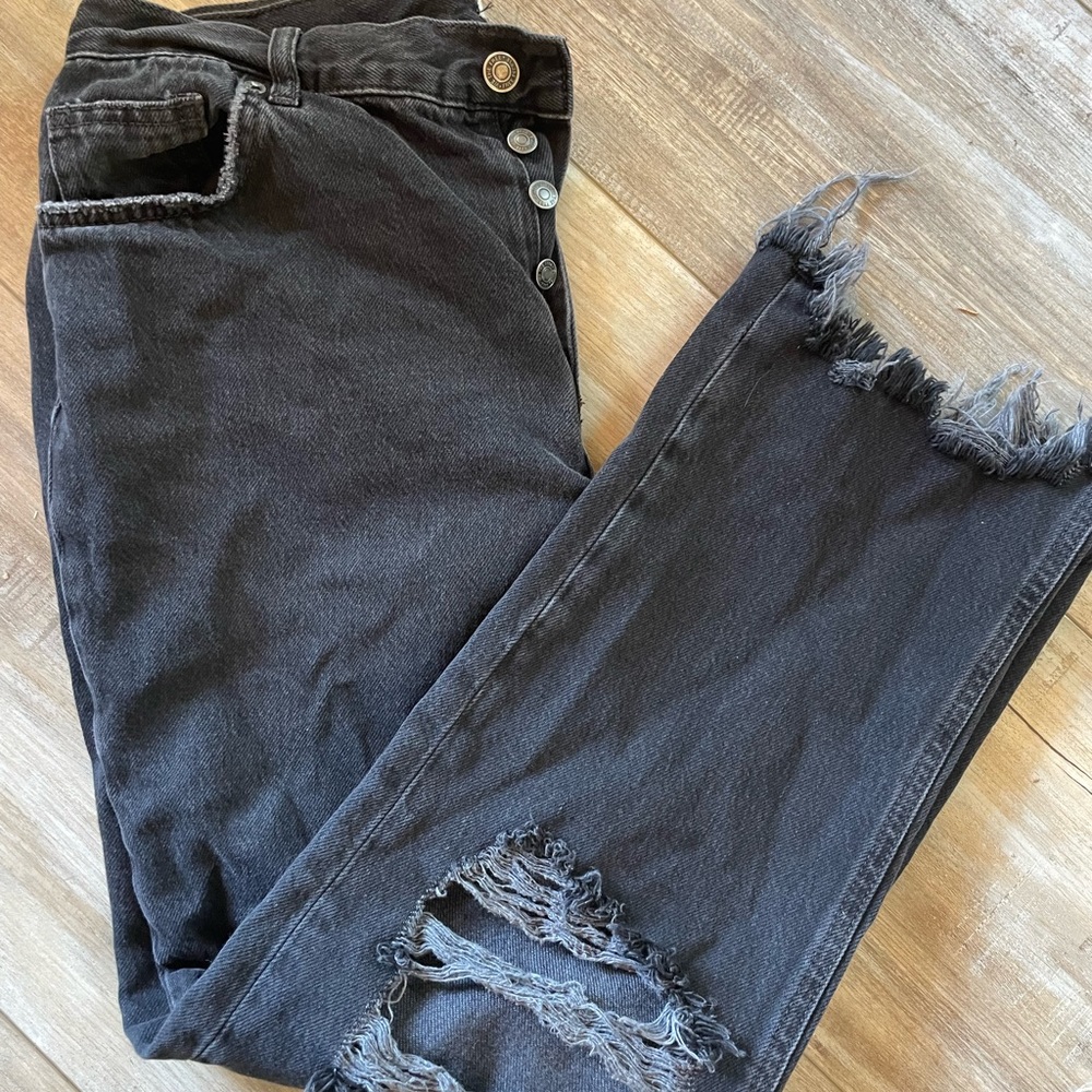 We The Free Distressed Mom Denim